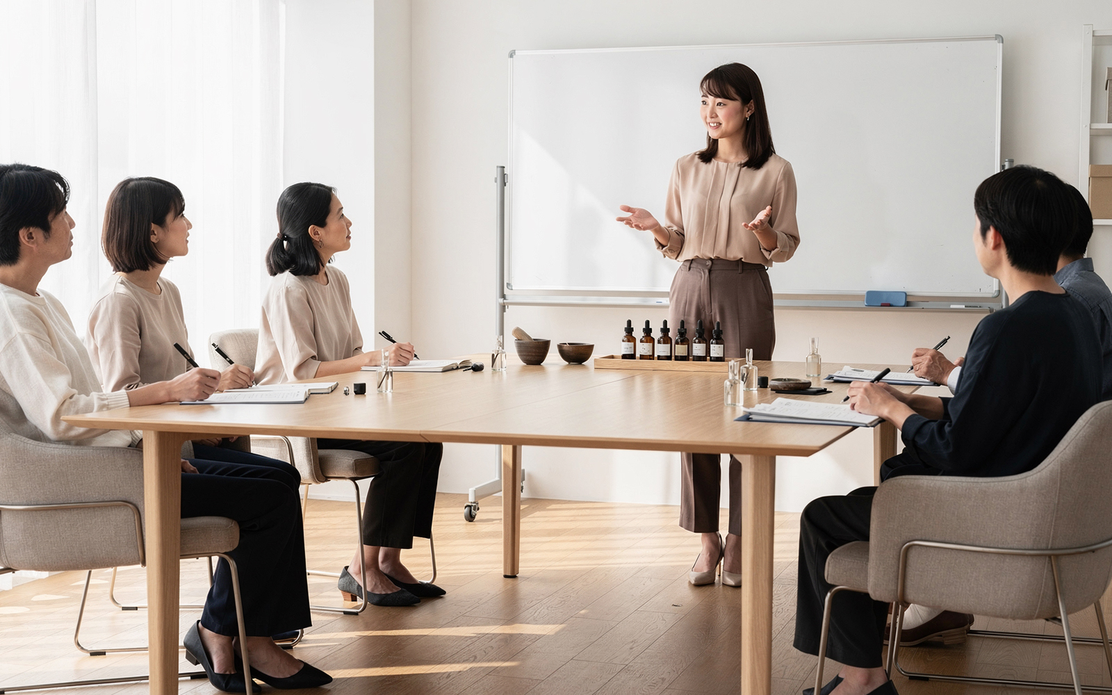 実技試験のイメージ（模擬講座で伝え方を磨く）